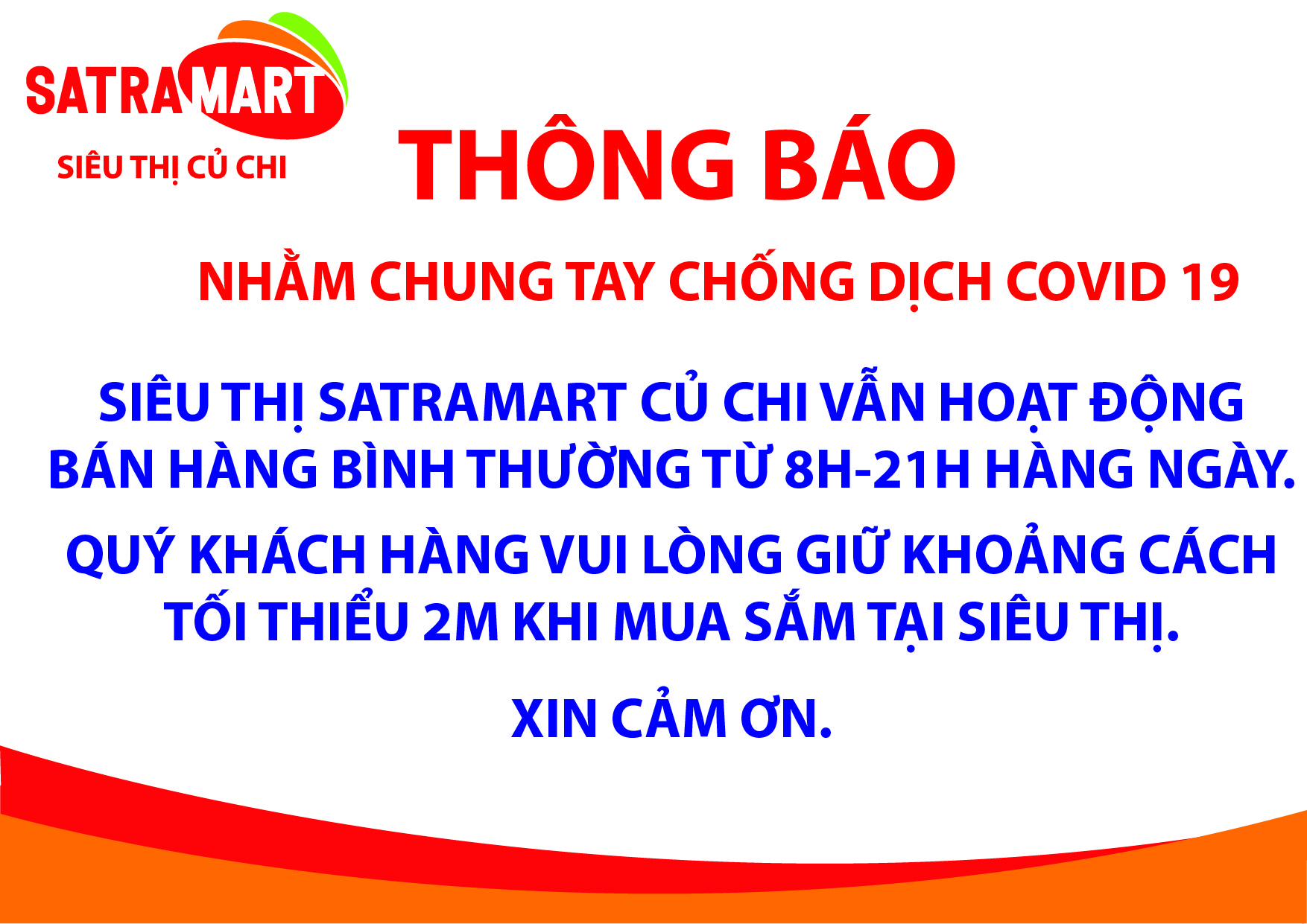 SATRAMART CỦ CHI VẪN HOẠT ĐỘNG BÁN HÀNG BÌNH THƯỜNG