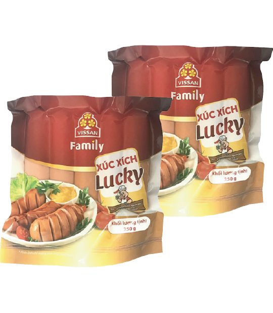 Xúc xích Lucky 5 cây gói 250g