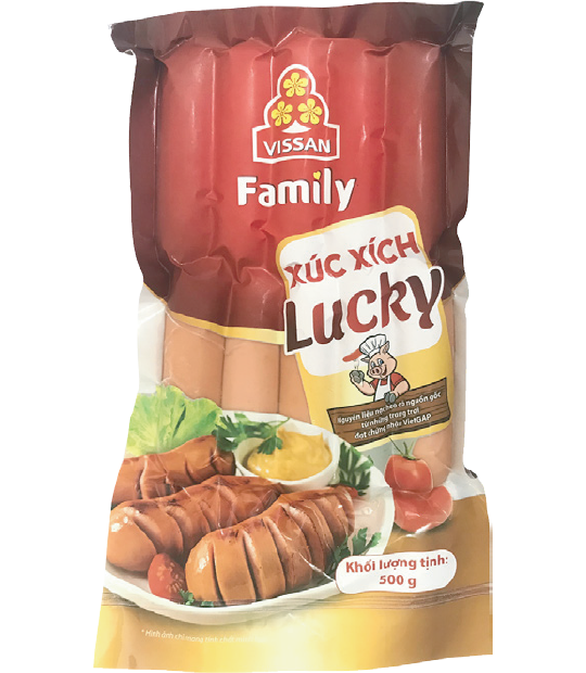 Xúc xích Lucky 10 cây gói 500g