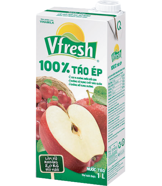 Nước táo VFresh hộp 1 lít