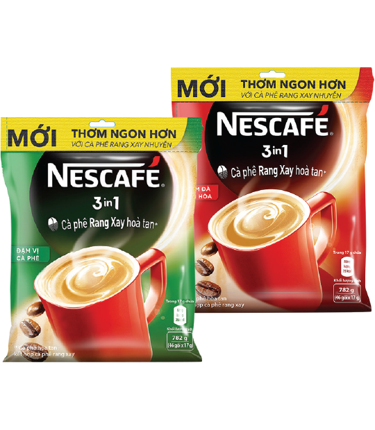 Nescafe đậm đà/đậm vị bịch 46 gói 17gr