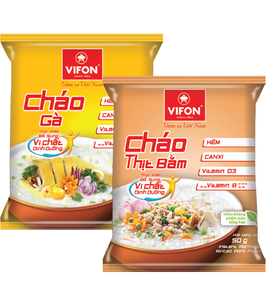 Cháo Gà/Thịt bằm bổ sung vi chất dinh dưỡng 50gr