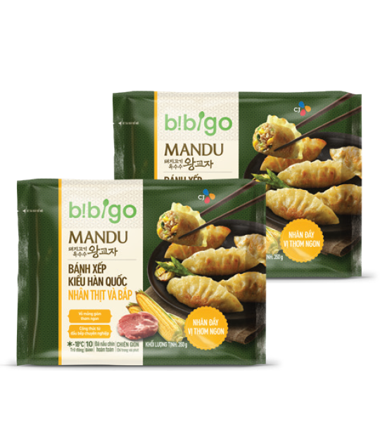 Bánh xếp kiểu Hàn Quốc nhân thịt - bắp gói 350gr