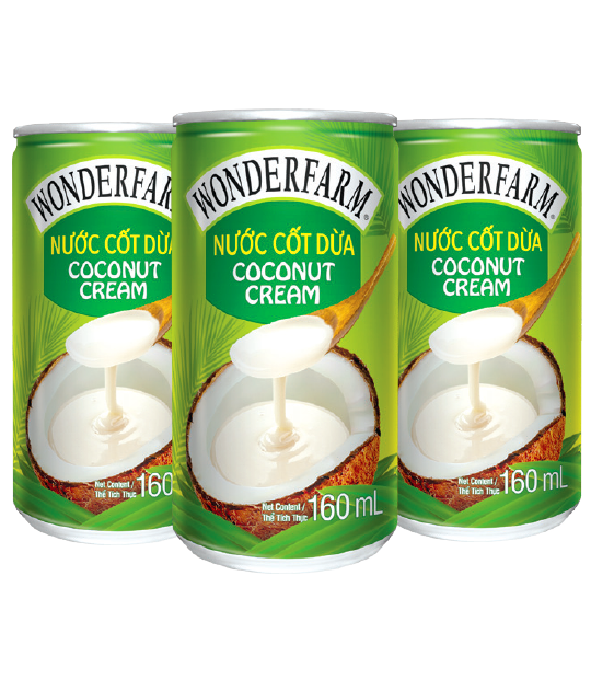 Nước cốt dừa Wonderfarm lon 160ml