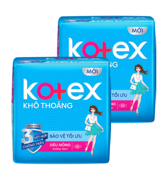 Kotex Style LST siêu mỏng cánh 8m